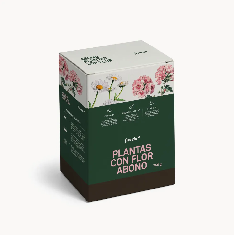 Abono sólido para plantas con flor Fronda
