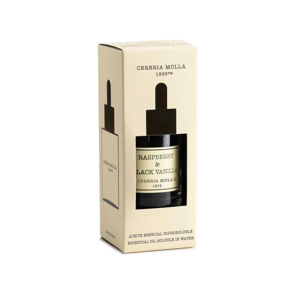 Aceite perfumado Cerería Mollá Raspberry & Black Vanilla (30 ml)