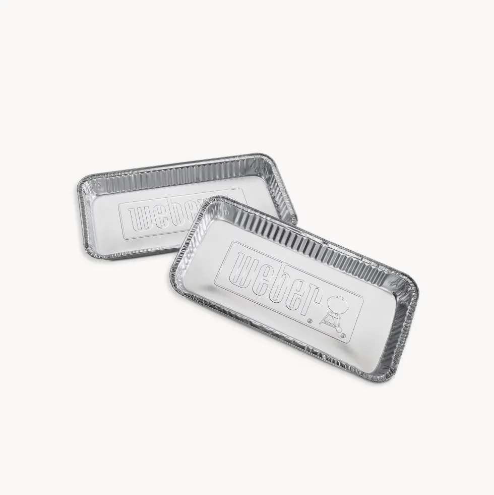 Bandeja de aluminio Weber® para barbacoas de carbón (5 unidades)