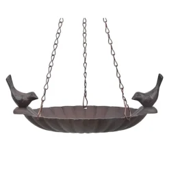 Baño de pájaros iron colgante