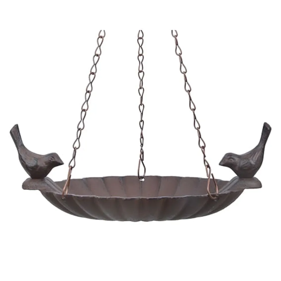 Baño de pájaros iron colgante