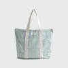 Bolsa de playa de algodón con estampado marino Medzul