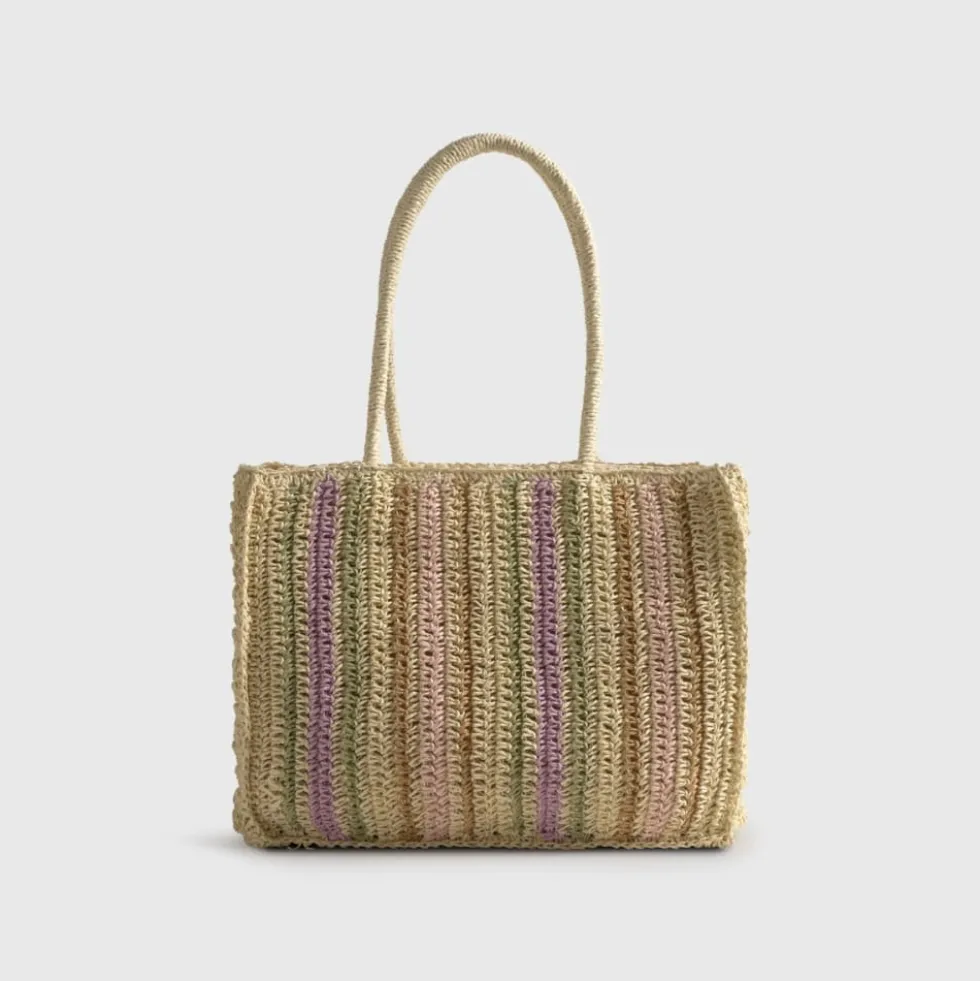 Bolsa de playa efecto rafia Rasqi