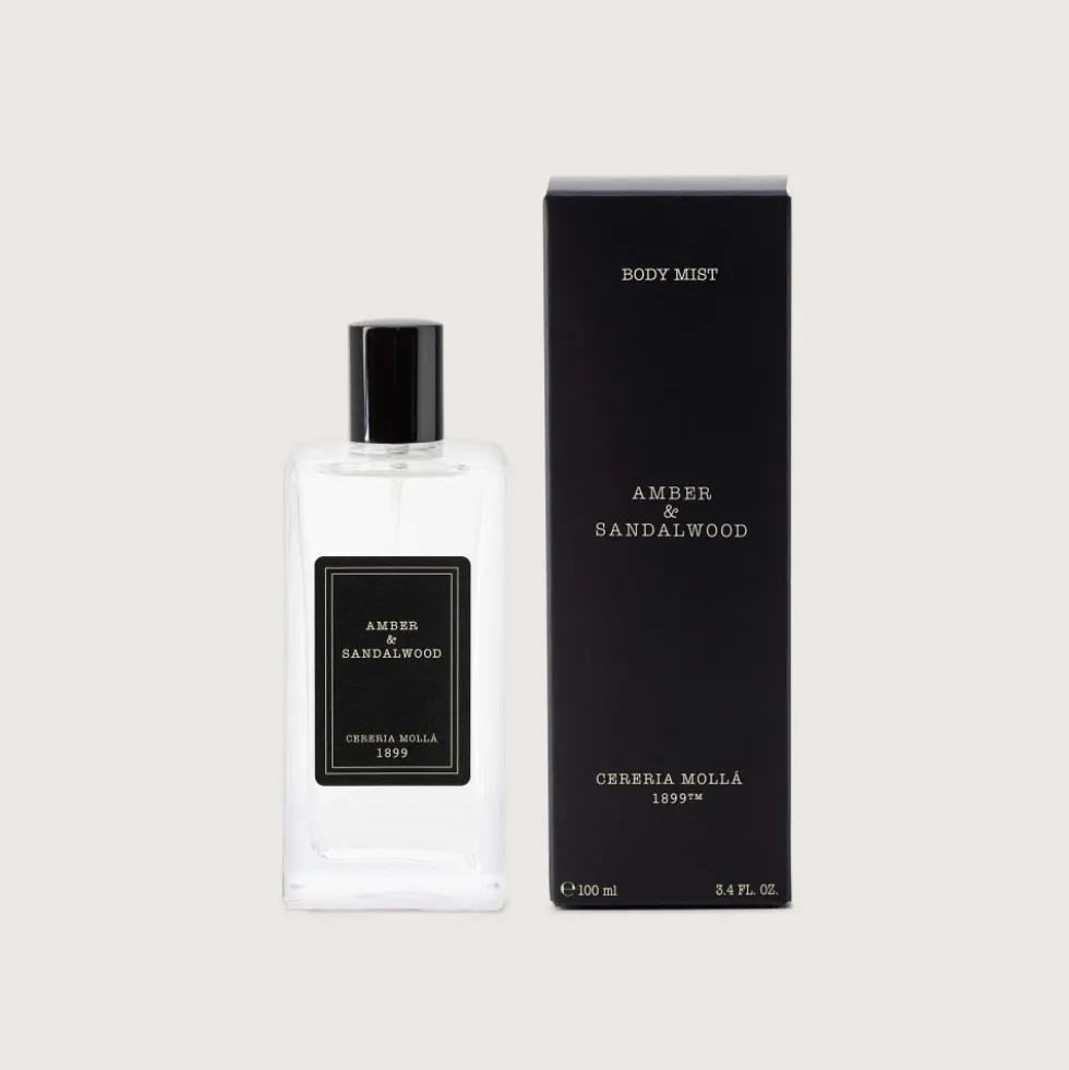 Bruma corporal perfumada Cerería Mollá Amber & Sandalwood (100 ml)