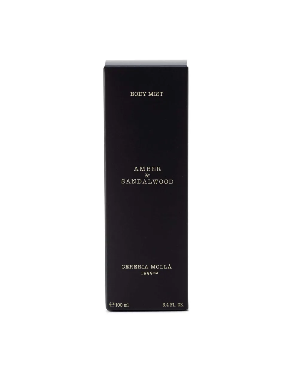 Bruma corporal perfumada Cerería Mollá Amber & Sandalwood (100 ml)