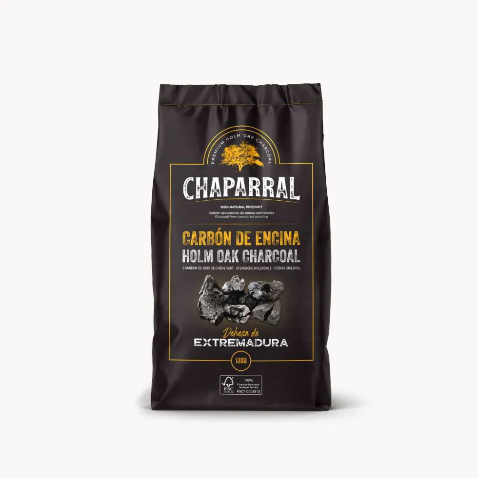 Carbón vegetal para Barbacoa Encina Chaparral