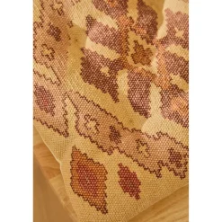 Cojín de silla de algodón dhurrie con print Aisha