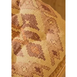 Cojín de silla de algodón dhurrie con print Aisha
