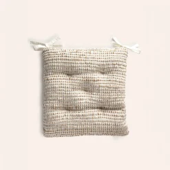 Cojín de silla de yute y algodón West