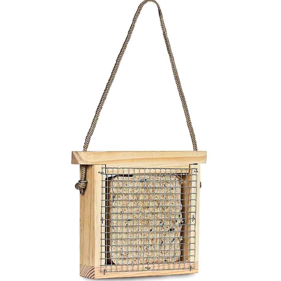 Comedero de Madera para Aves