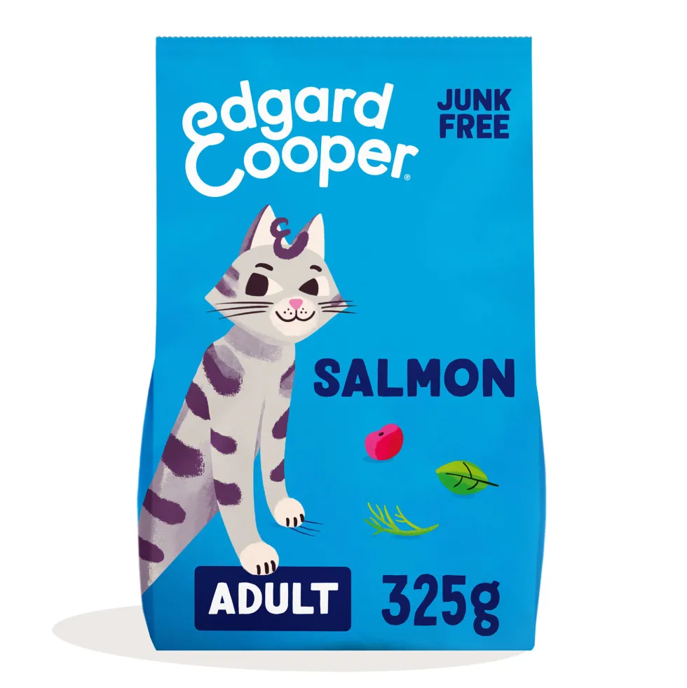 Comida seca Premium para gatos adultos (sabor salmón) Edgard&Cooper
