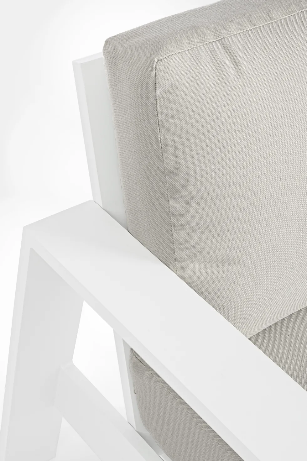 Conjunto de jardín Bizzotto BALTIC de aluminio blanco/gris claro