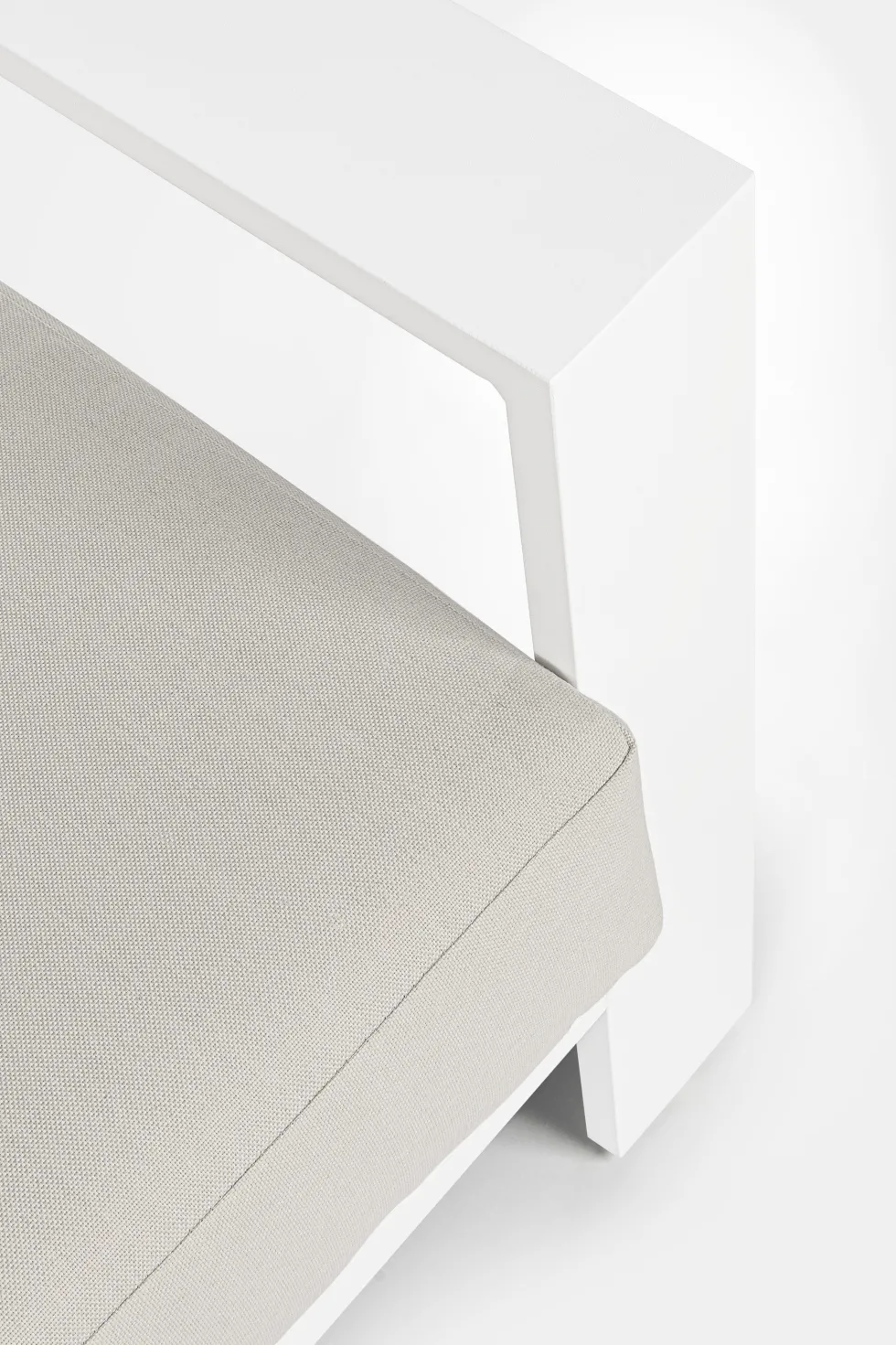 Conjunto de jardín Bizzotto BALTIC de aluminio blanco/gris claro