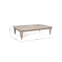 Conjunto de jardín Bizzotto BALI de teca beige