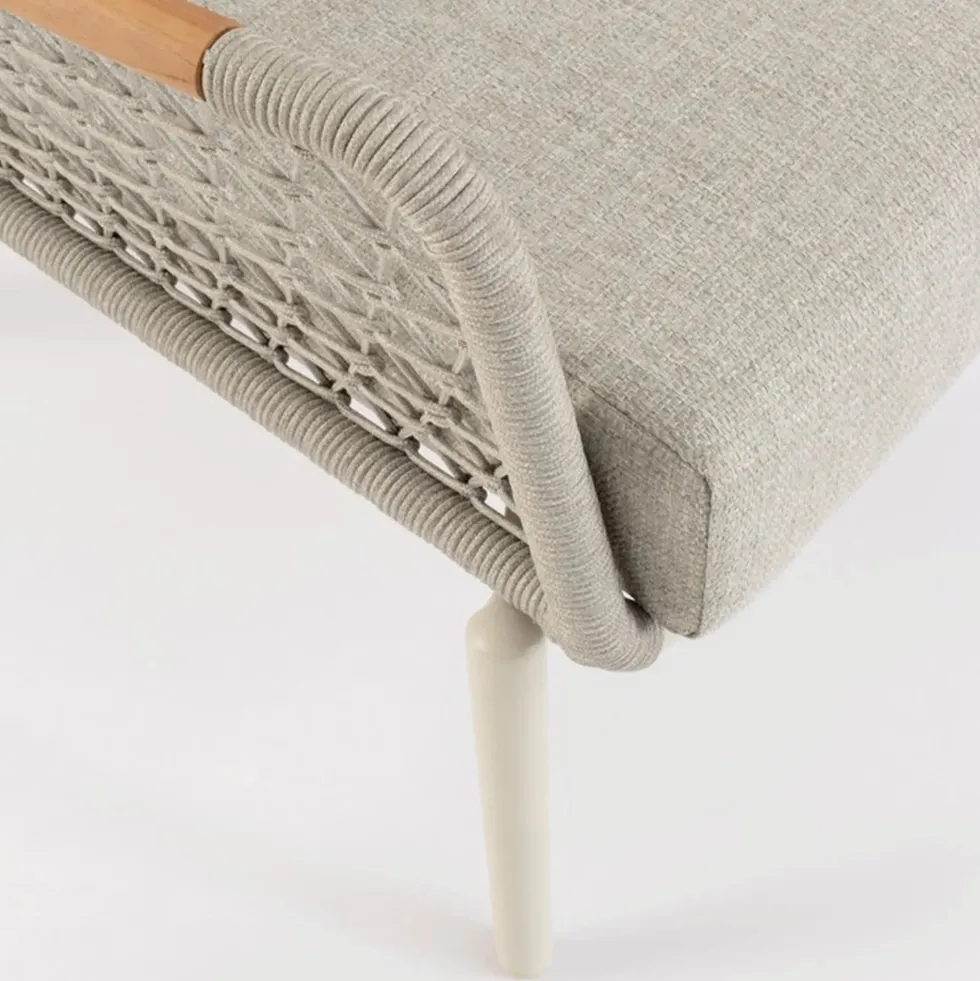 Conjunto de jardín Bizzotto EULERO de teca beige