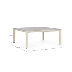 Conjunto de jardín Bizzotto GERALD de aluminio beige