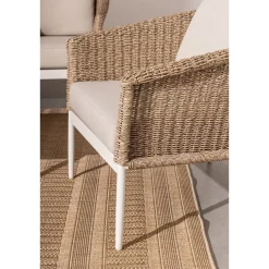 Conjunto de jardín Bizzotto OCEANA 4 piezas natural/beige/blanco