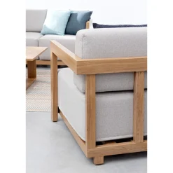 Conjunto de jardín Bizzotto THESEUS 4 piezas madera natural/beige