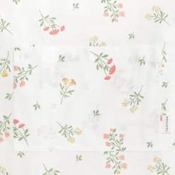 Delantal de algodón con estampado de flores Florgu