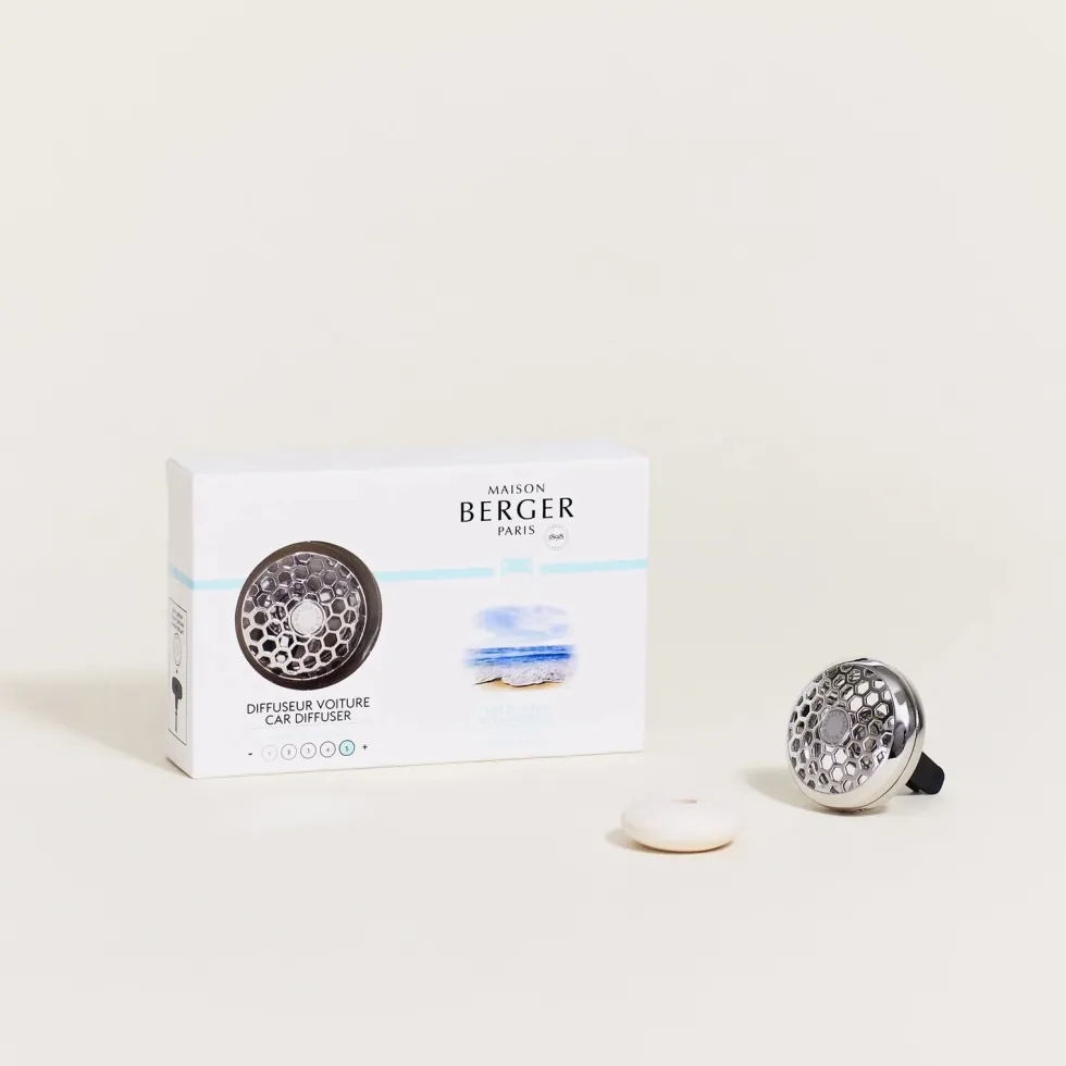 Difusor de aromas para coche Berger Honey Comb Chrome - Vent d'Ocean