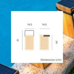 Farol Solar Recargable Okinawa New Garden