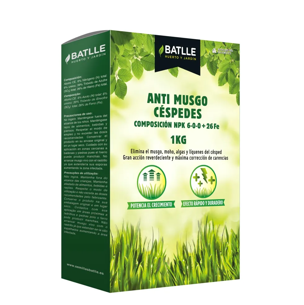 Fertilizante antimusgo cesped batlle
