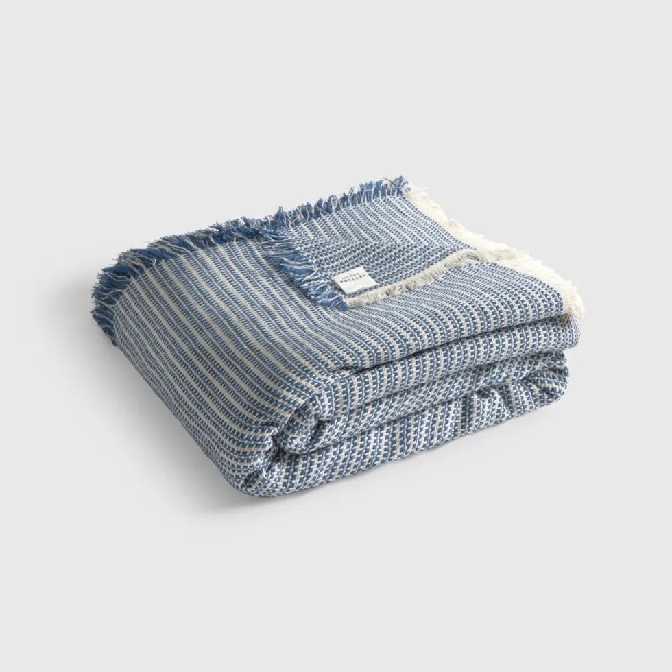 Foulard jacquard de fibras recicladas Nide
