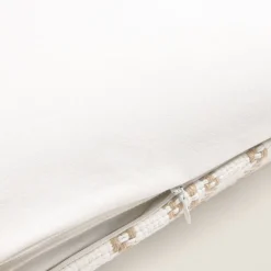Funda de cojín de algodón con rayas tejidas Direc