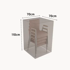 Funda Protectora de Sillas Apiladas 70x70x110 cm