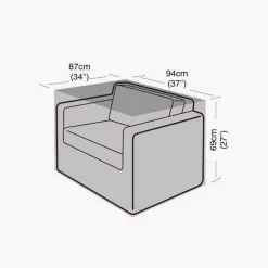 Funda Protectora para Sillón Pequeño 87x94x68 cm