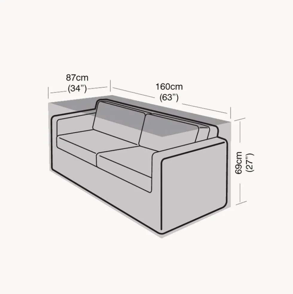 Funda Protectora para Sofá Pequeño de 2 plazas 87x160x69 cm