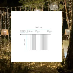 Guirnalda Cortina de Luces para Exterior Luceo New Garden