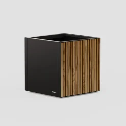 Herstera Deco Planter - Jardinera CUBE WOOD