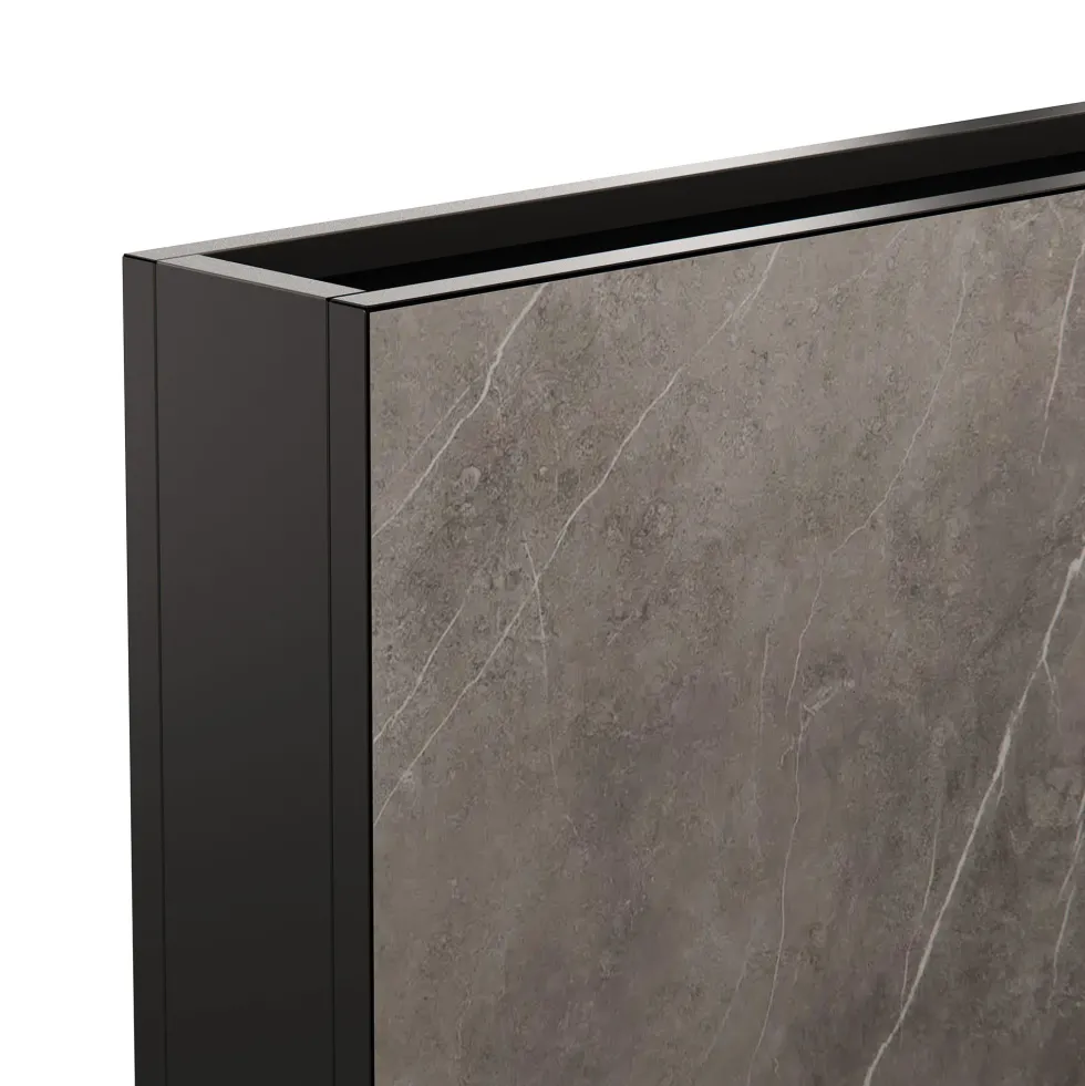 Herstera Deco Planter - Jardinera DECO DIVIDER LAMINATE gris