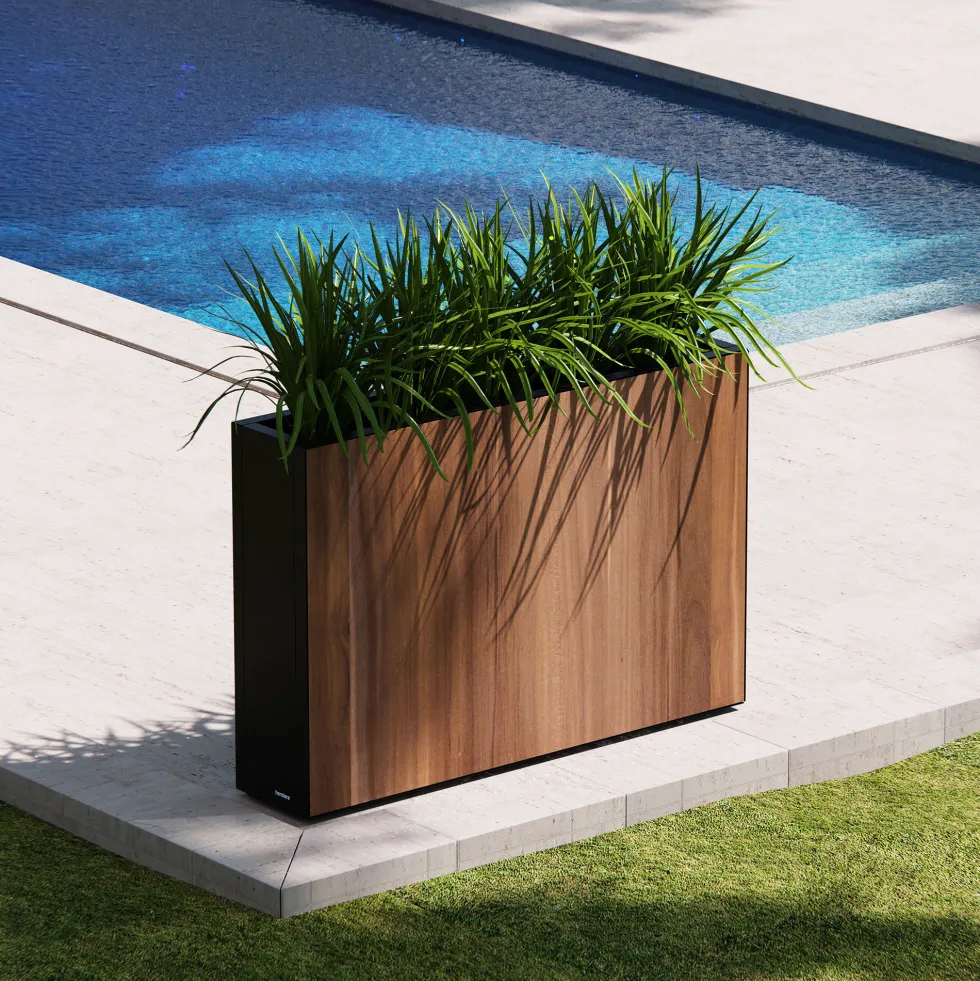 Herstera Deco Planter - Jardinera DECO DIVIDER LAMINATE marrón