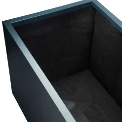 Herstera Metal Planter - Bolsa de fieltro negra