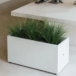 Herstera Metal Planter - Jardinera METAL PLANTER 50 blanco luna