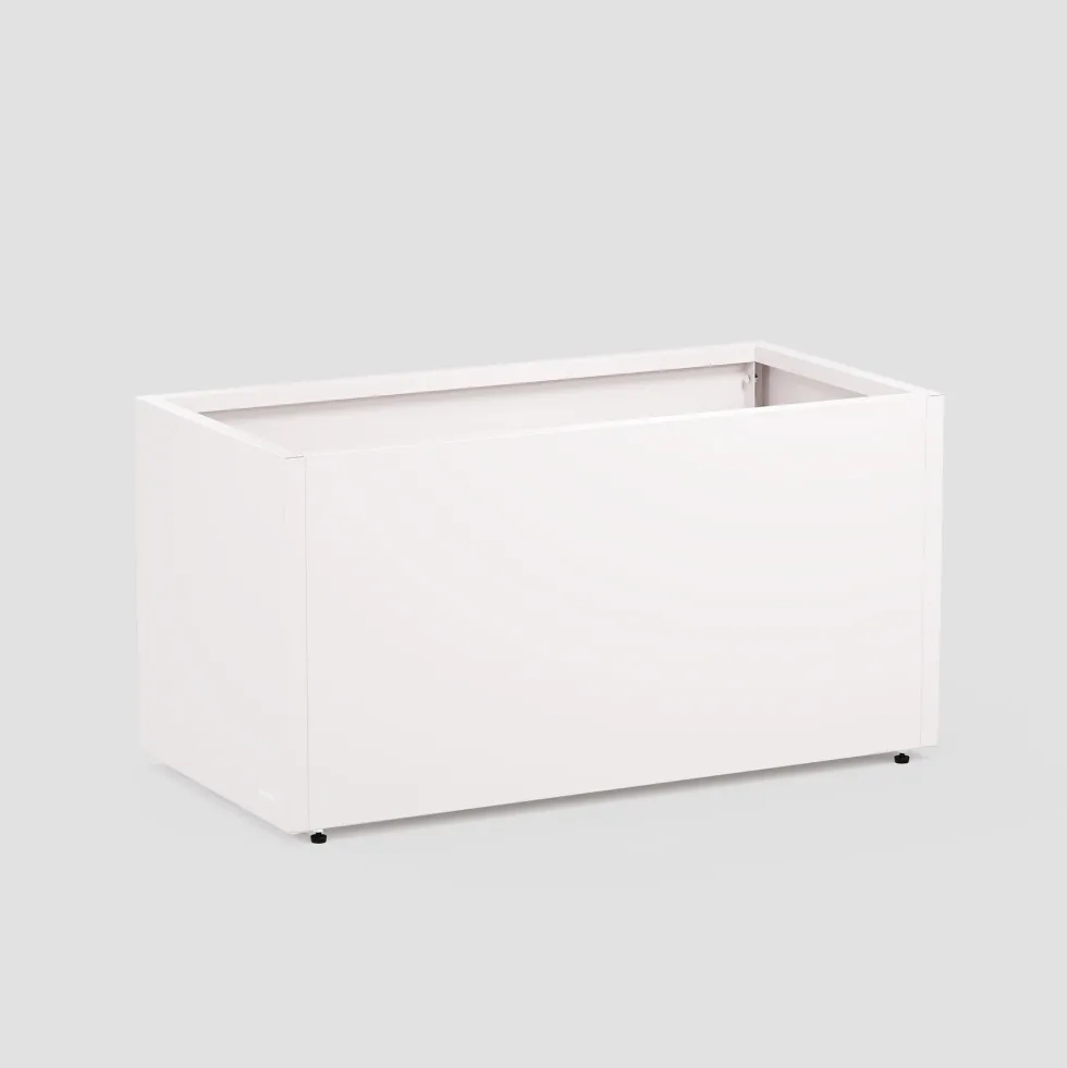 Herstera Metal Planter - Jardinera METAL PLANTER 50 blanco luna