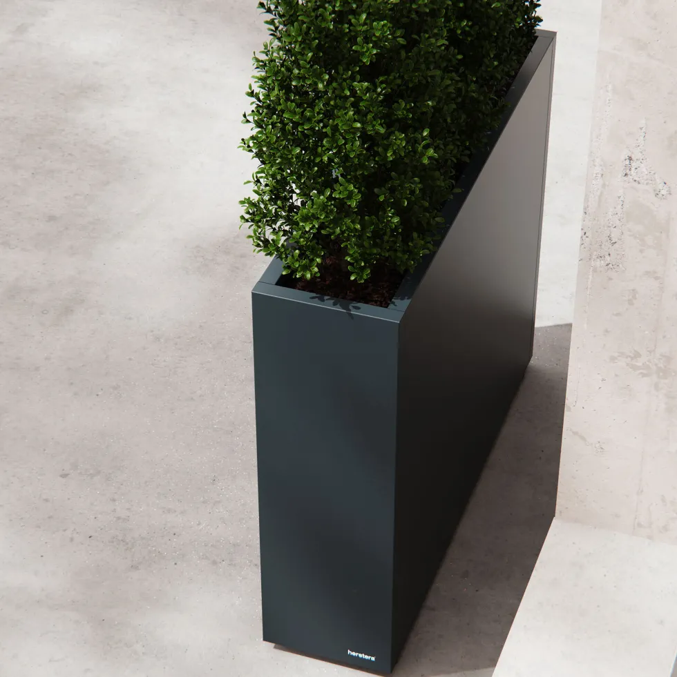 Herstera Metal Planter - Jardinera DIVIDER antracita