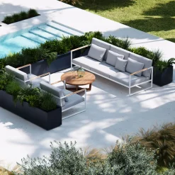 Herstera Metal Planter - Jardinera METAL PLANTER 50 antracita