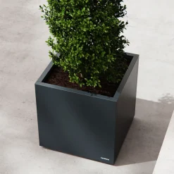 Herstera Metal Planter - Jardinera CUBE antracita