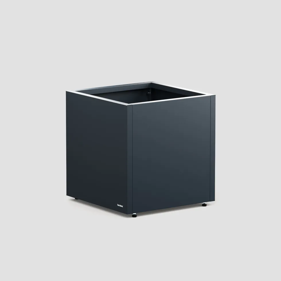 Herstera Metal Planter - Jardinera CUBE antracita