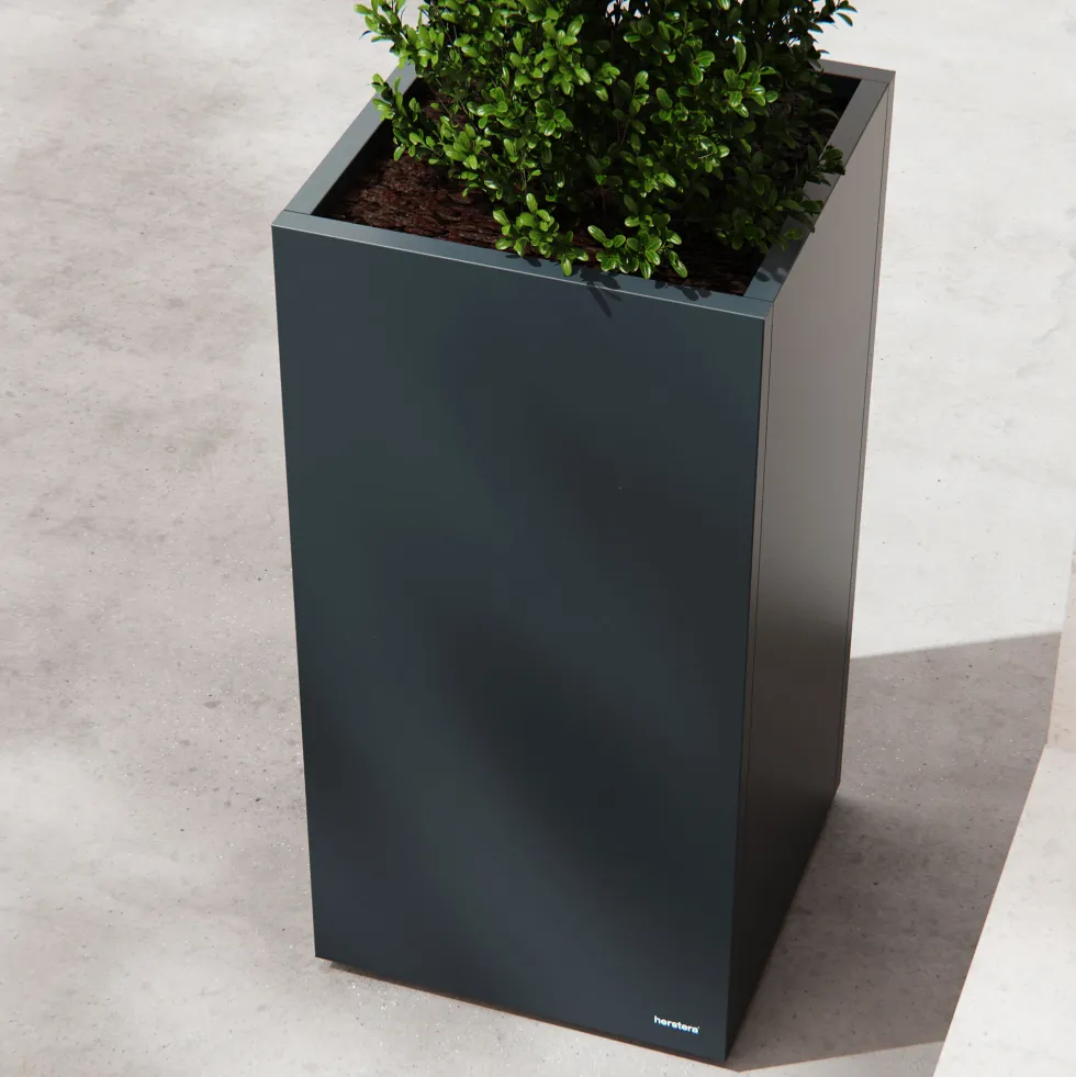 Herstera Metal Planter - Jardinera COLUMN antracita