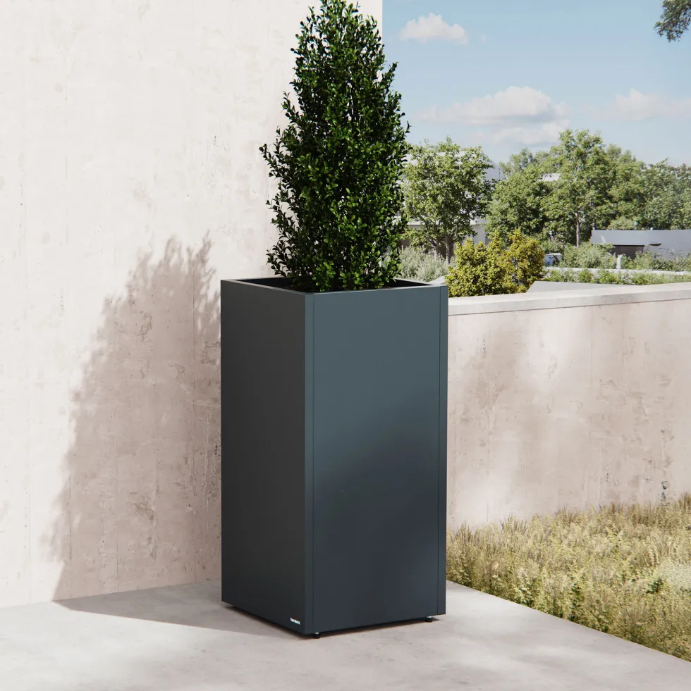 Herstera Metal Planter - Jardinera COLUMN antracita