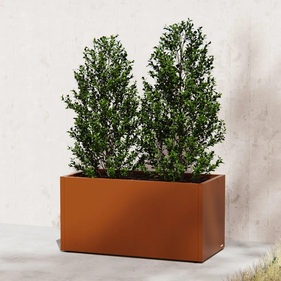 Herstera Metal Planter - Jardinera METAL PLANTER 50 antique rust