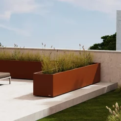 Herstera Metal Planter - Jardinera METAL PLANTER 50 antique rust