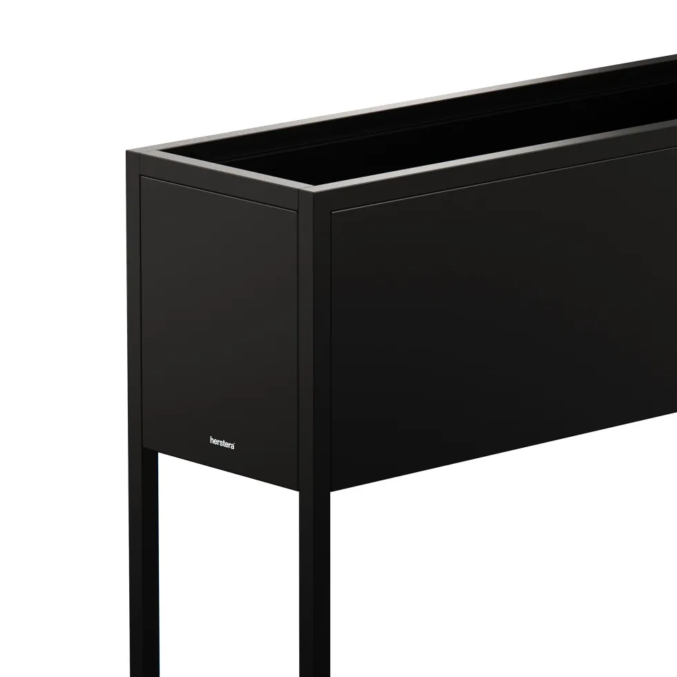 Herstera Metal Planter - Jardinera HUB negro