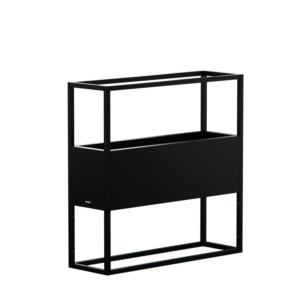 Herstera Metal Planter - Jardinera HUB negro