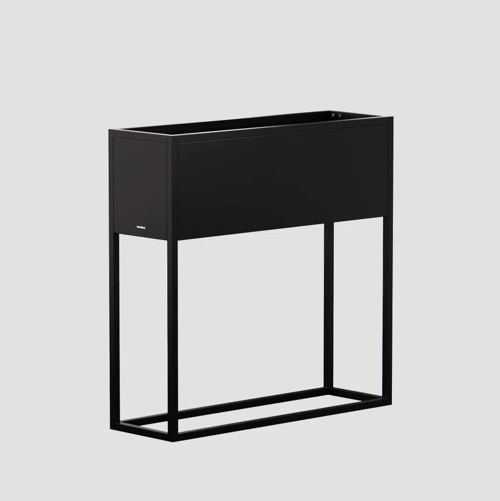 Herstera Metal Planter - Jardinera HUB negro