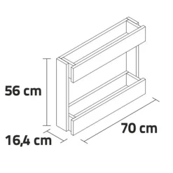 Huerto vertical de madera